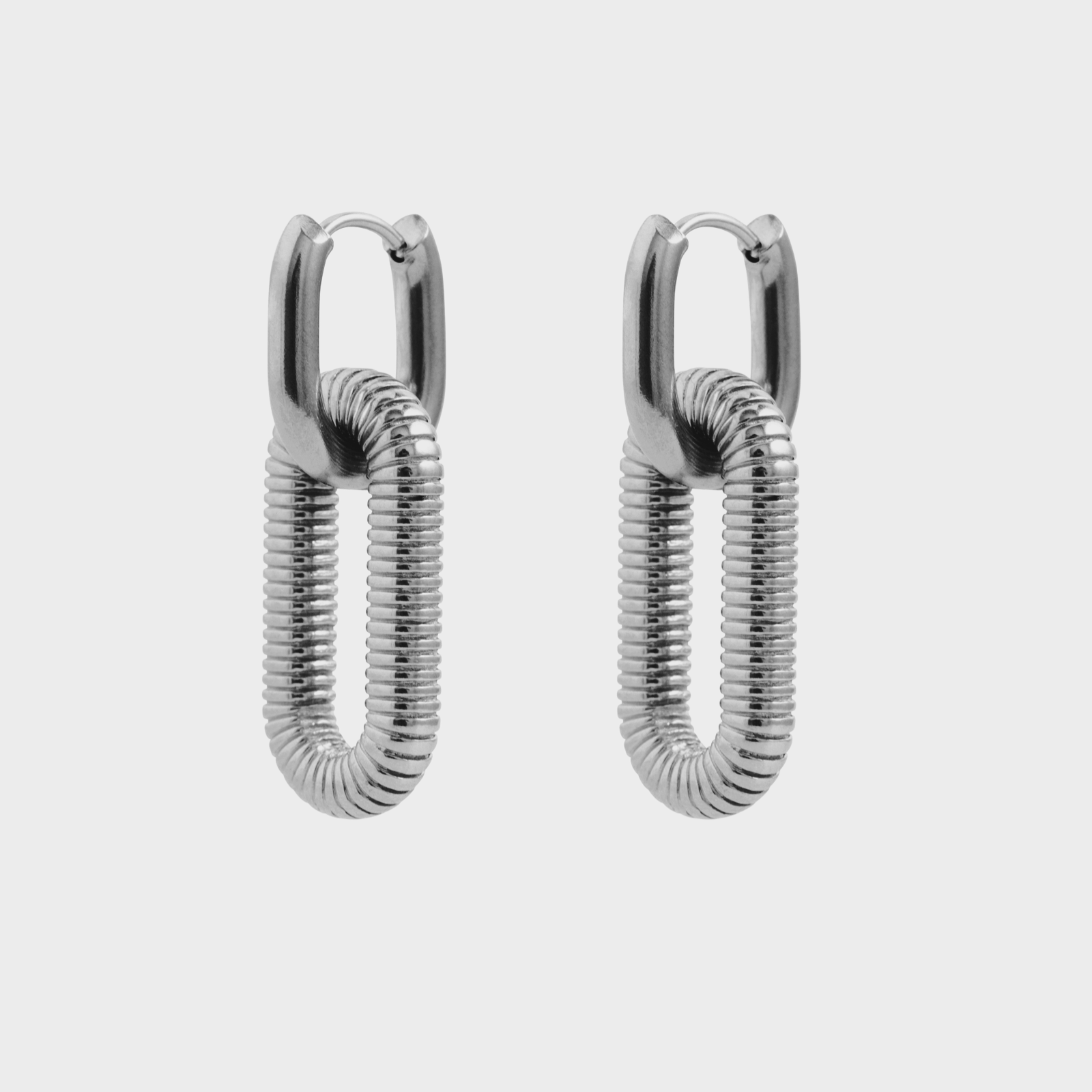 Double Link Drop Earrings