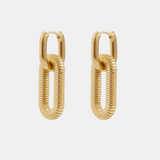 Double Link Drop Earrings