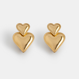 Double Heart Earrings