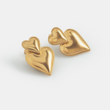 Double Heart Earrings