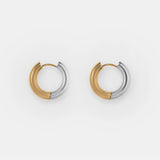 Classic Mixed Metal Hoop Earrings