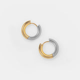 Classic Mixed Metal Hoop Earrings