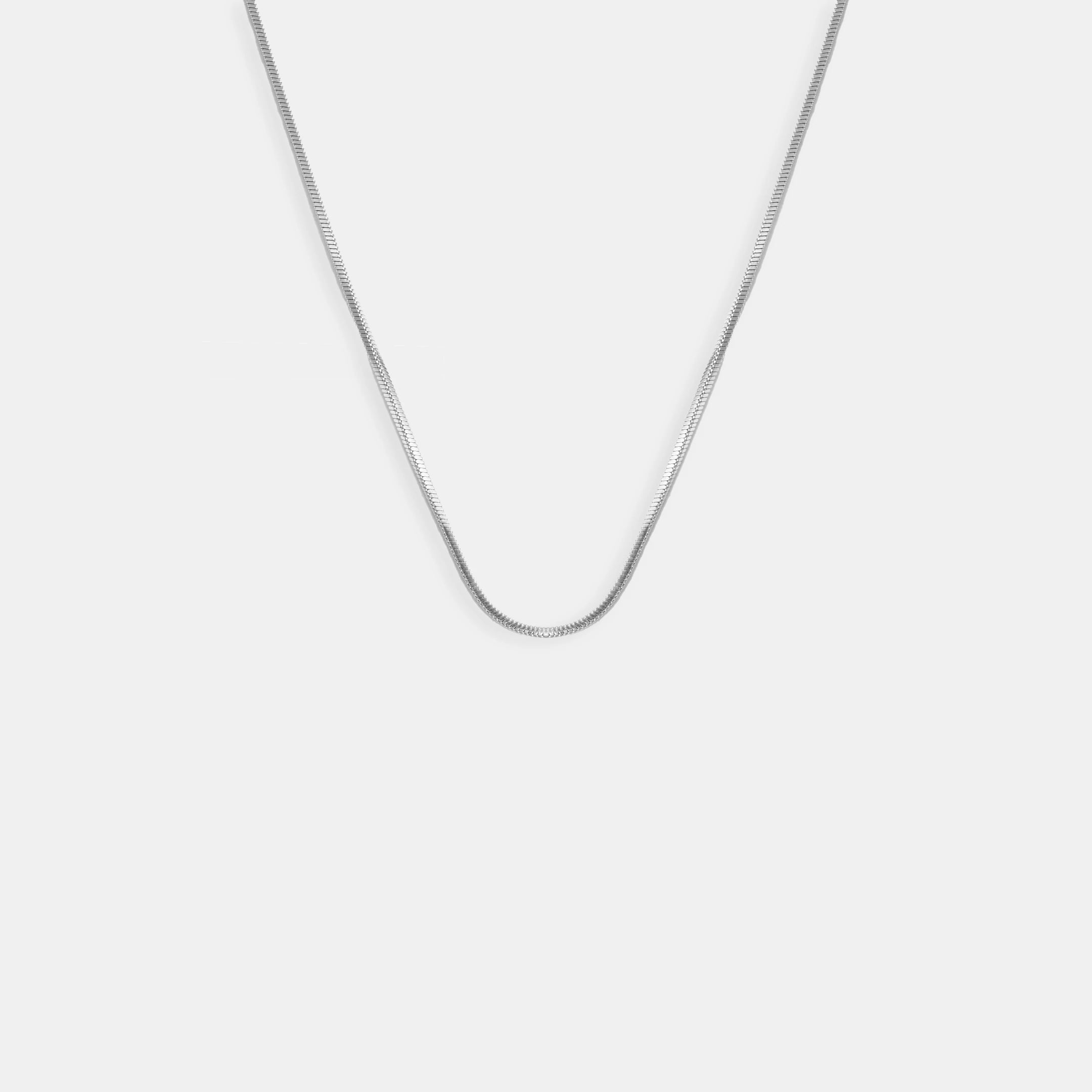 Square Snake Chain Necklace